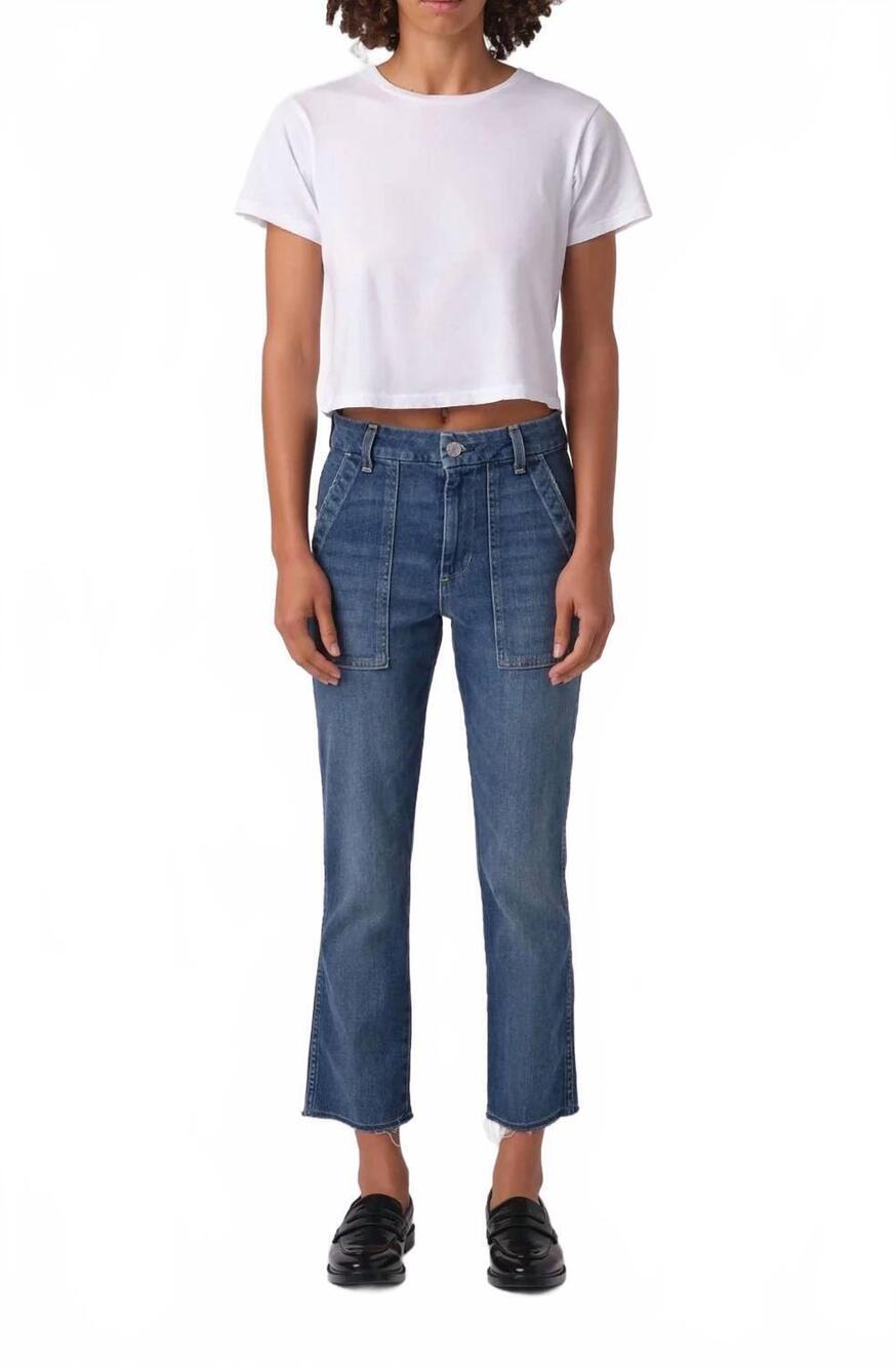 NEW AMO easy army trouser in denim